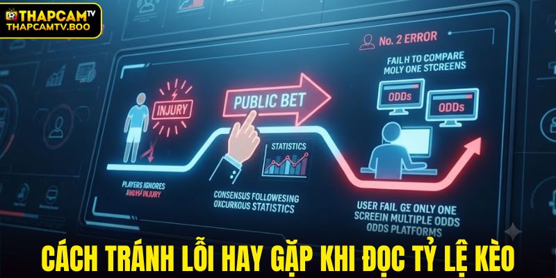 Cách tránh lỗi hay gặp khi đọc tỷ lệ kèo